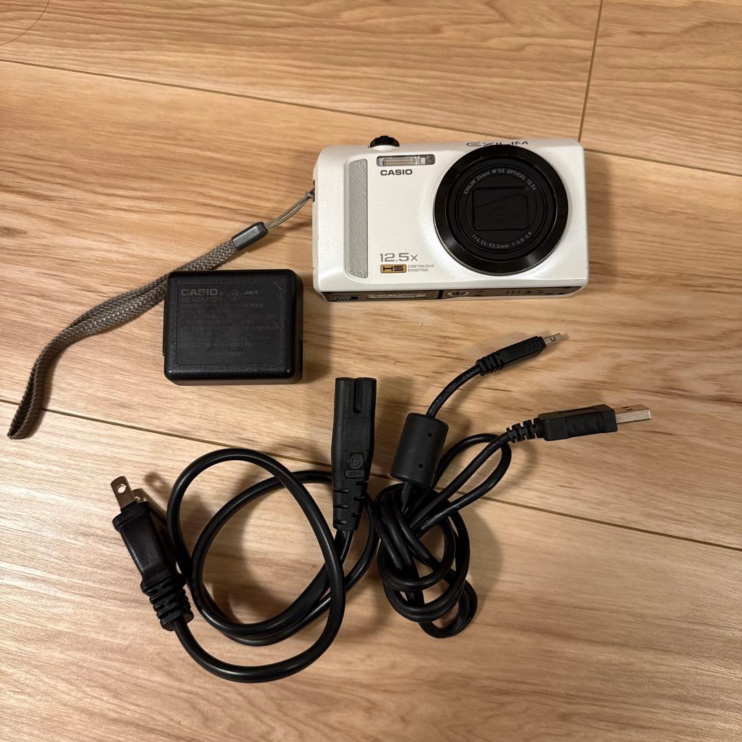 CASIO EXILIM EX-ZR200 ホワイト バッテリー 充電器
