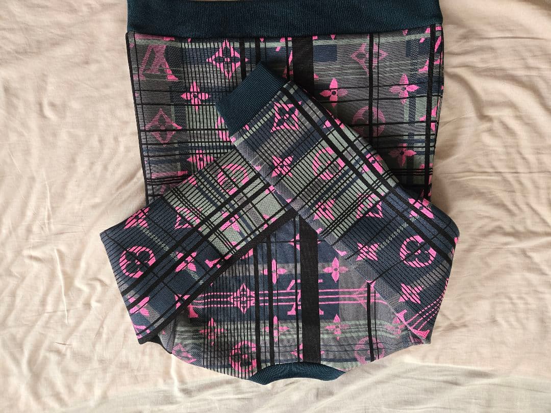 【鑑定済み】LOUIS VUITTON チェック柄トレーナー L