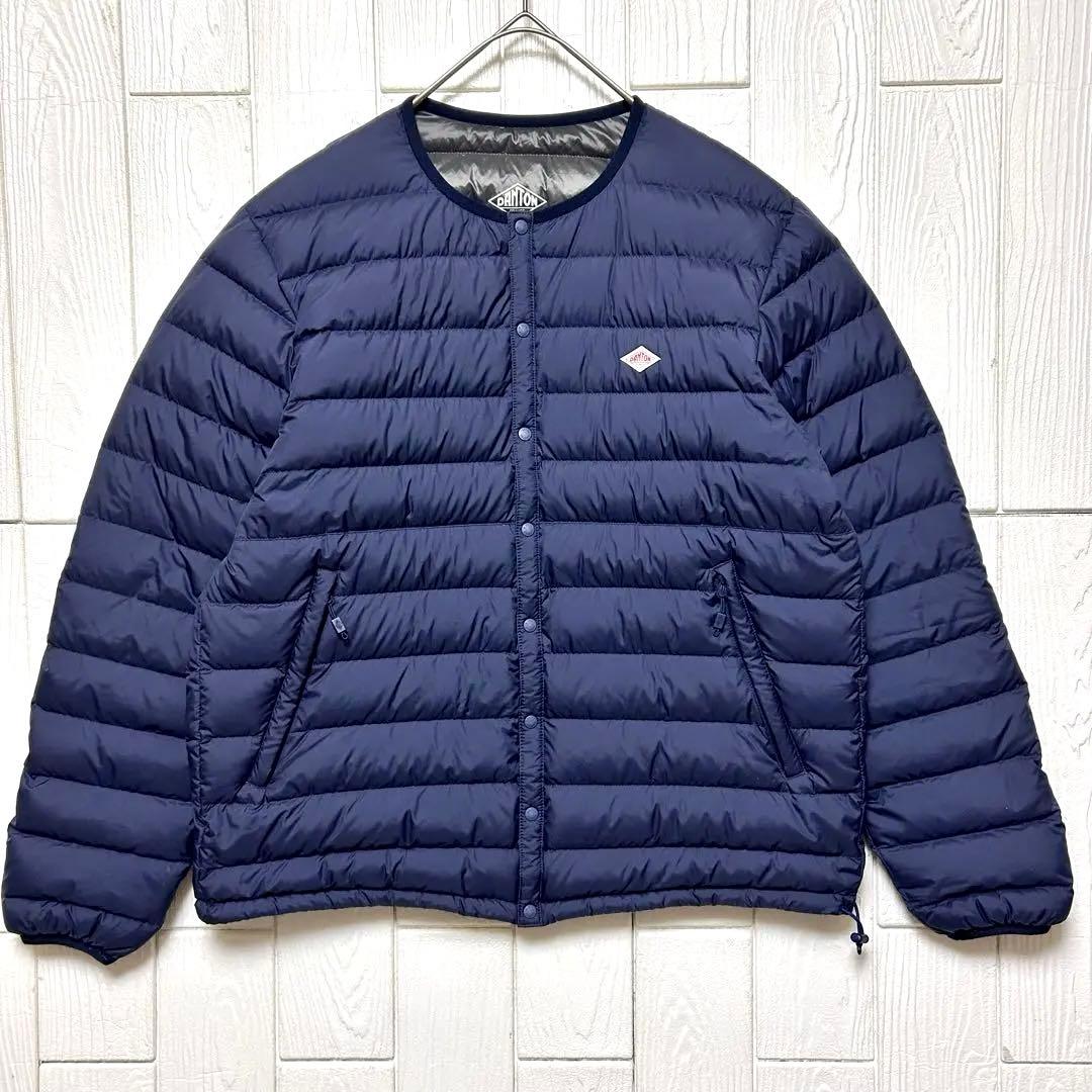 美品 DANTON ダントン インナーダウンクルーネックジャケット 保存袋付き