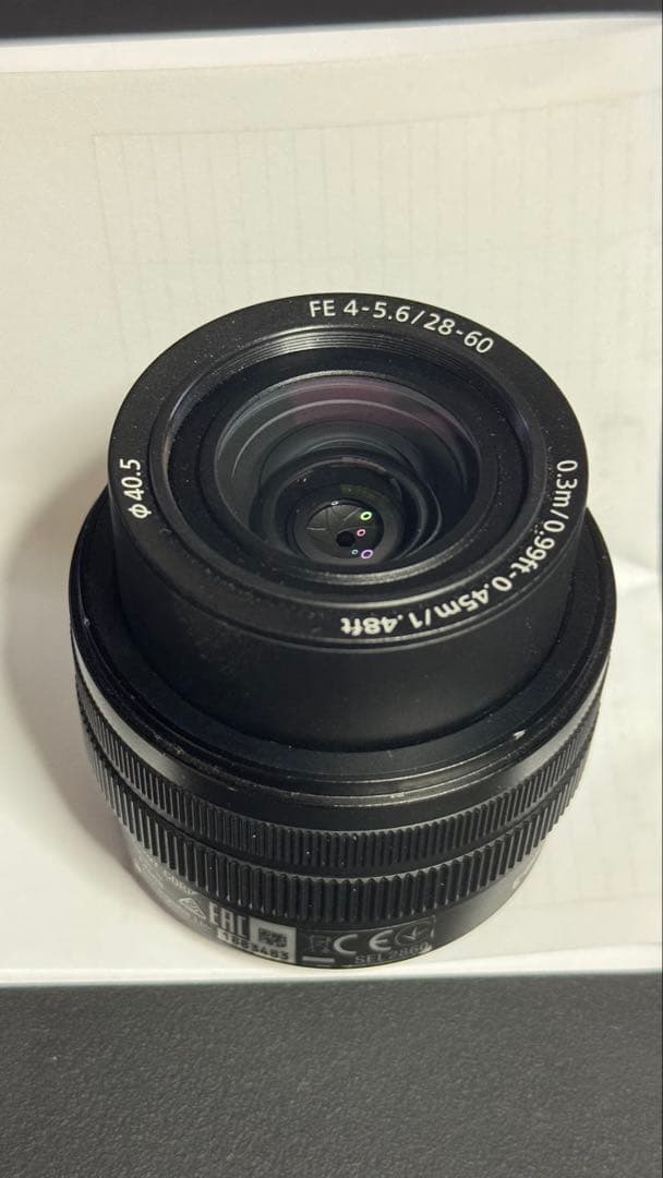 レンズ(ズーム) sony FE 28-60mm F4-5.6 (SEL2860)