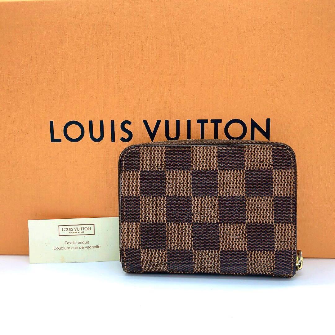 美【LOUIS VUITTON】ケース　ジッピーパース　ダミエ