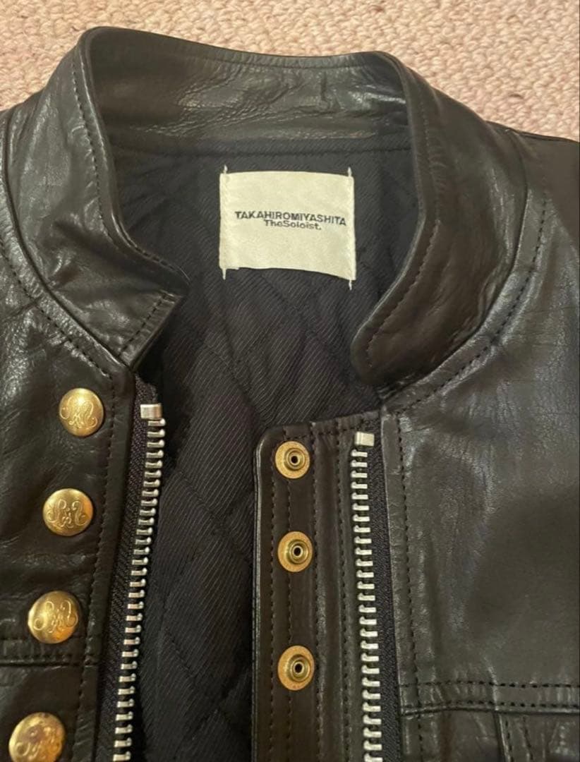 soloist ソロイスト ナンバーナイン レザーライダースブルゾン マルジェラ