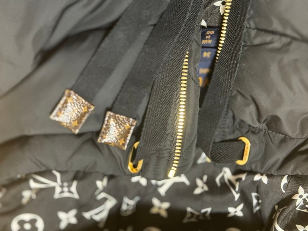 レア　Louis Vuitton モノグラム ダウンベスト 34ブラック男女兼用