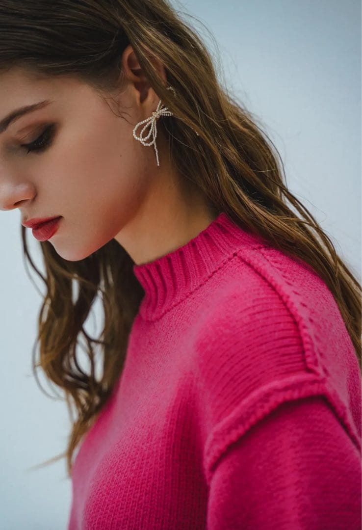 【新品タグ付き✨】sheller inside out sweater ピンク