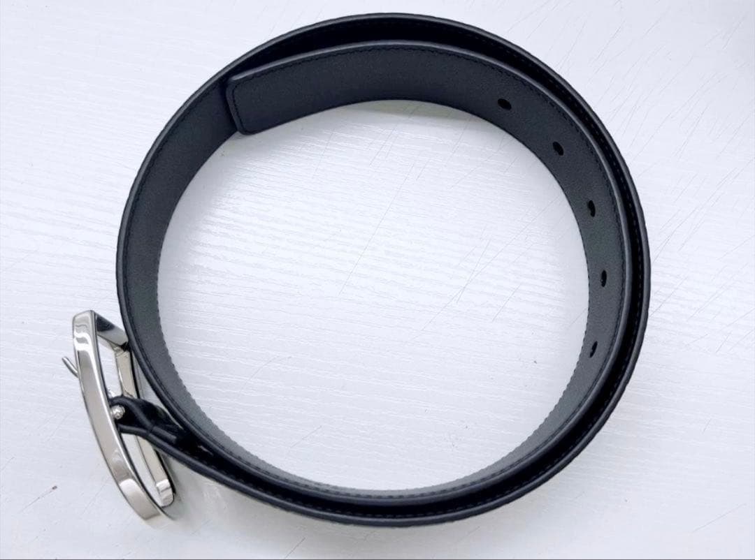 K*G様 未使用保管　GUCCI　グッチ　マイクロシマ　レザー　ベルト　75　4