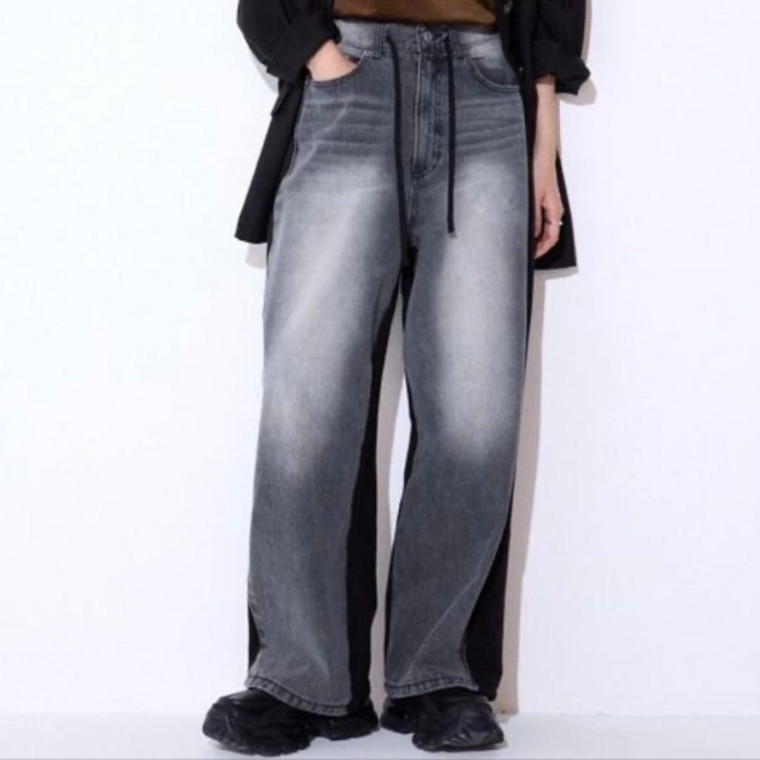 【新品タグ付き】JEANASIS スウェットドッキングデニム ジーナシス 黒