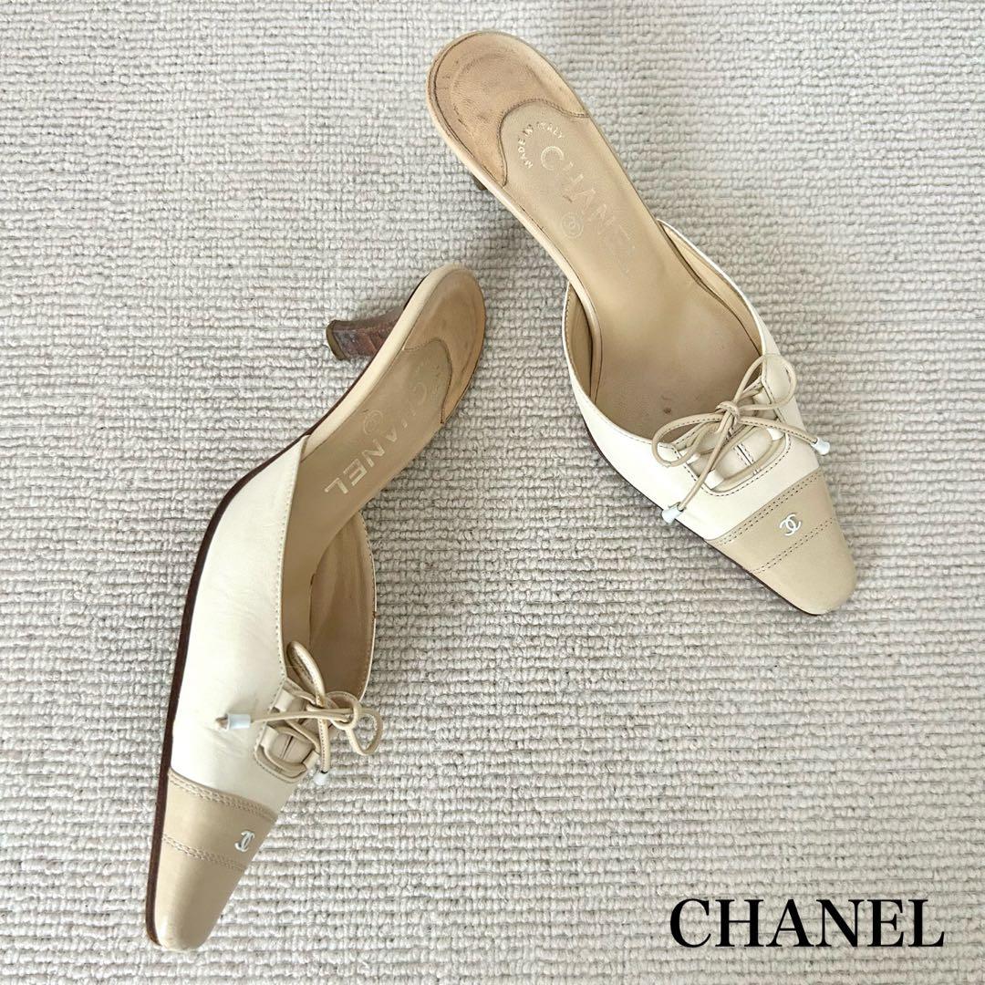 CHANEL シャネル ミュール サンダル ココマーク 22cm