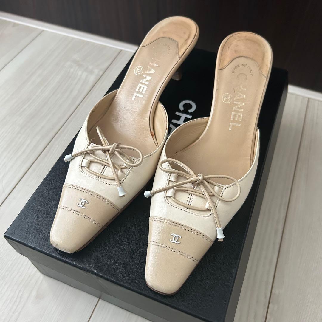 CHANEL シャネル ミュール サンダル ココマーク 22cm
