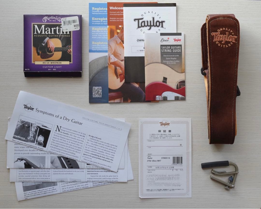 ギター テイラー Taylor 214e ケース+おまけ付