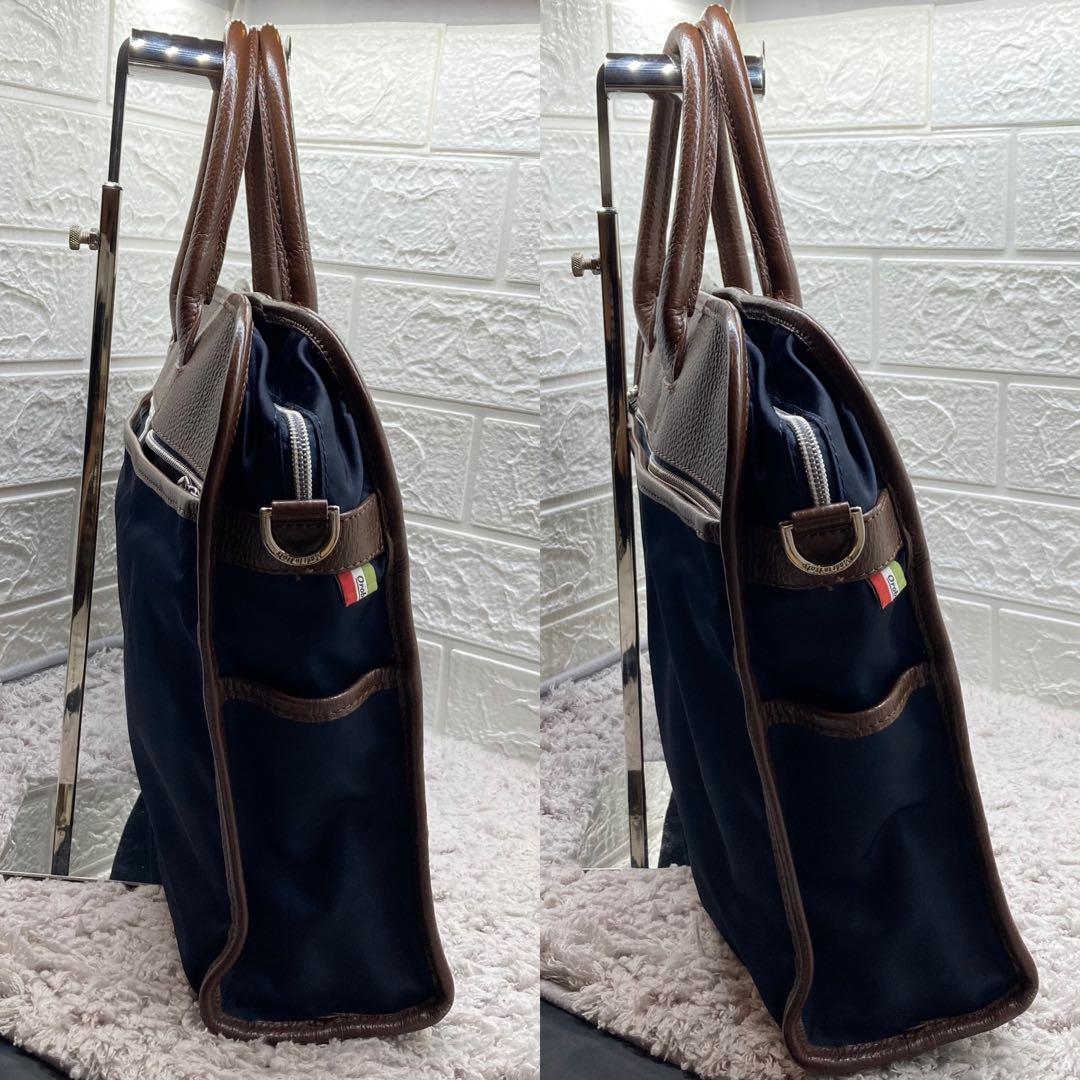 新品❗️Orobianco❗️オロビアンコナイロンビジネスバッグショルダーネイビー