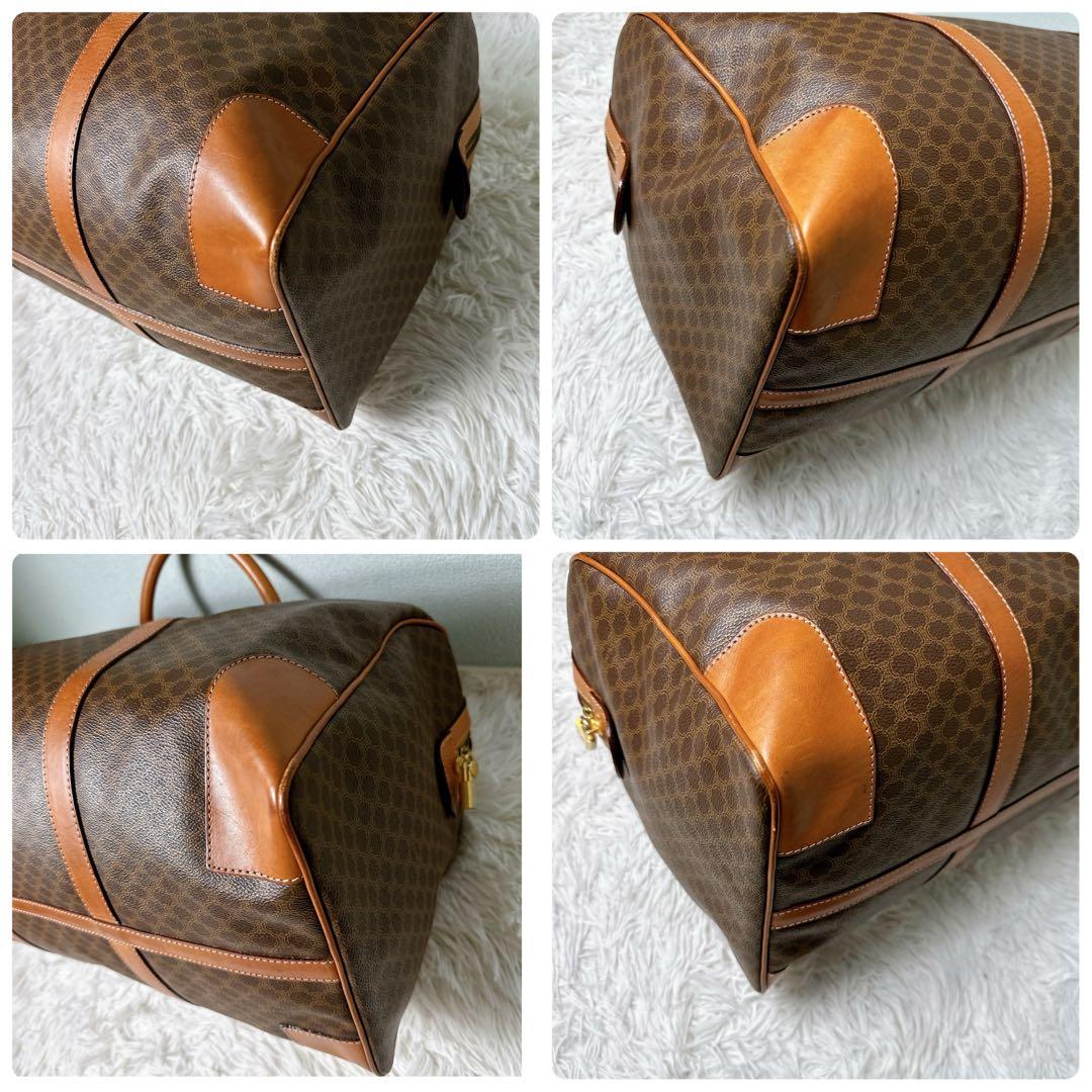 美品✨セリーヌ ボストンバック 大容量 マカダム柄 トリオンフ 鍵付き 旅行