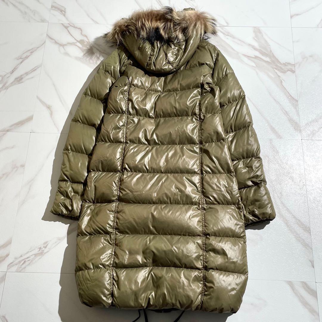 【美品✨】DUVETICA ダウンコート Alia ラクーンファー カーキ 40