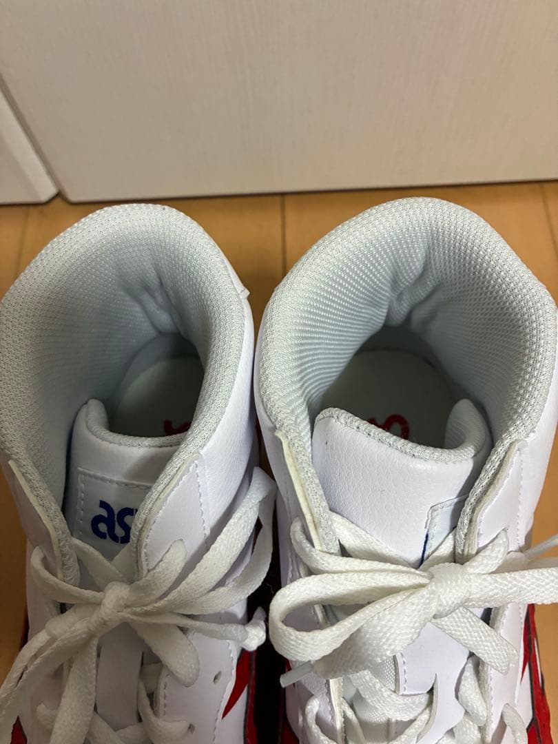 美品asics Japan L Mid classic Red 1191A313