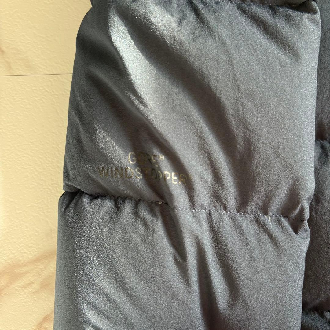 美品◆THE NORTH FACE ウィンドストッパー ダウンシェルコート 紺