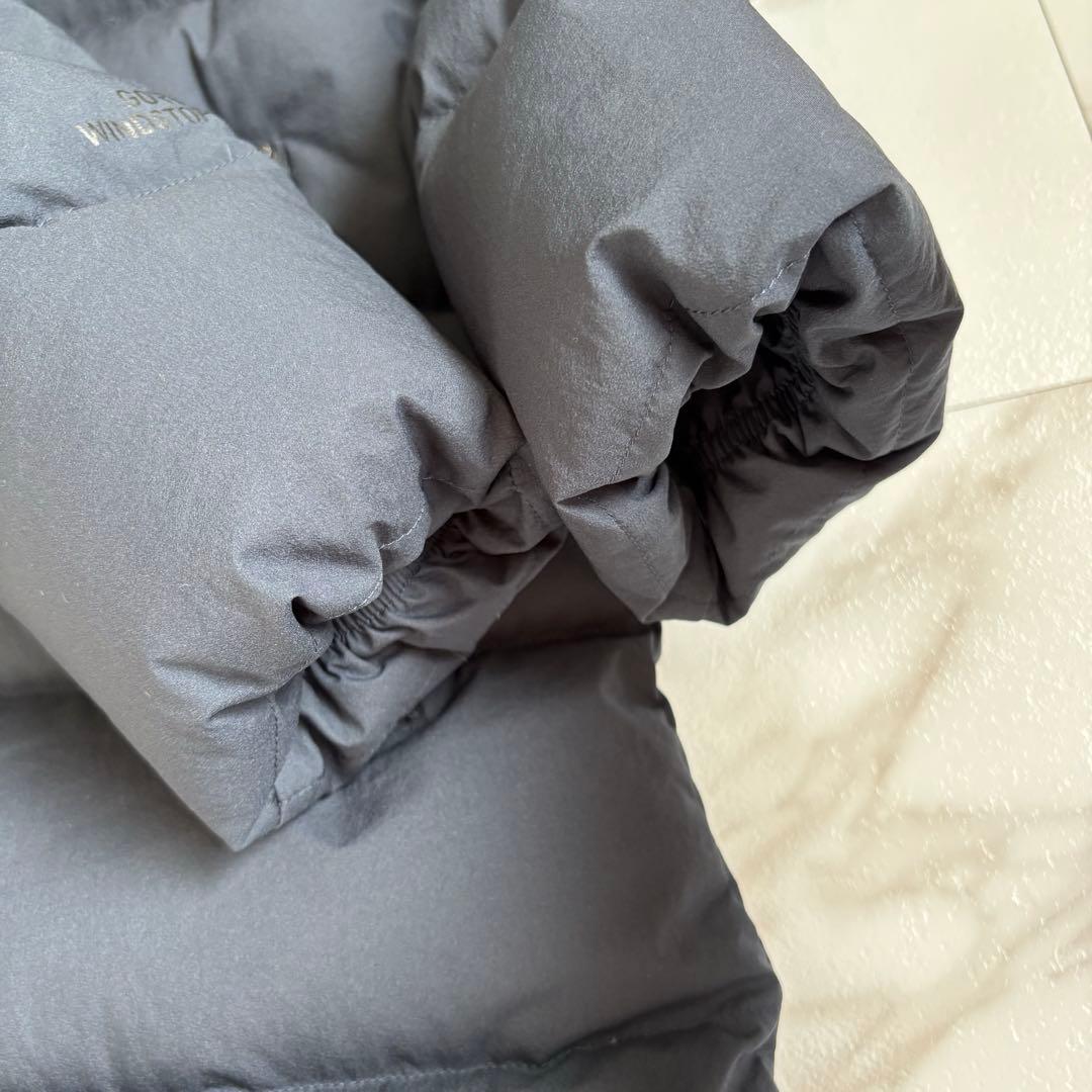 美品◆THE NORTH FACE ウィンドストッパー ダウンシェルコート 紺