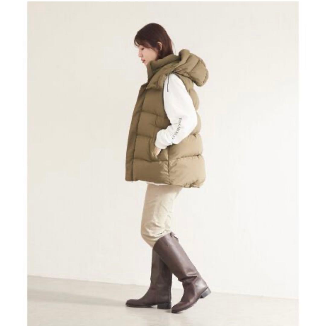 ジャーナルスタンダード　ダウンベスト　カーキ　ブラウン　ベイクルーズ