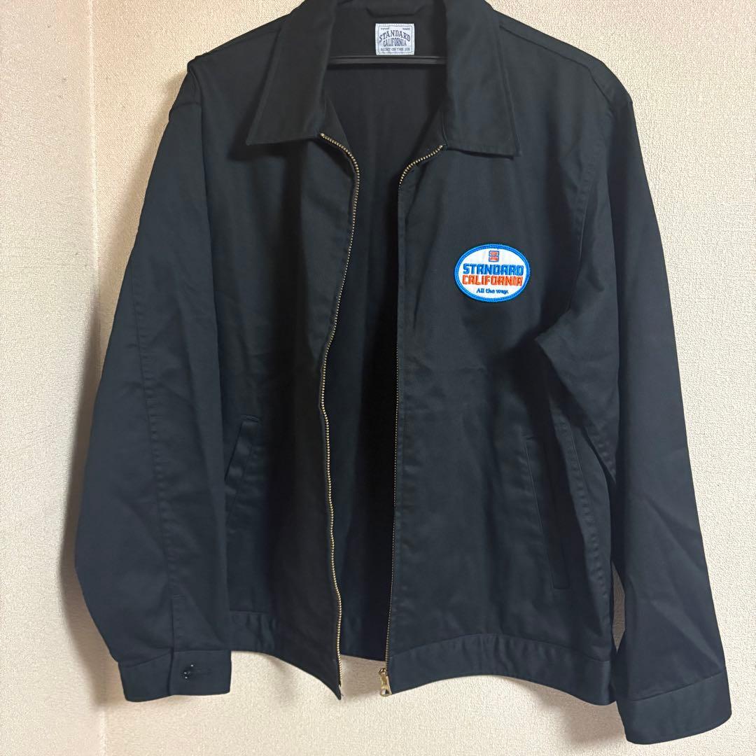 スタンダードカリフォルニア 黒 ジッパージャケット ステッカーおまけ付き