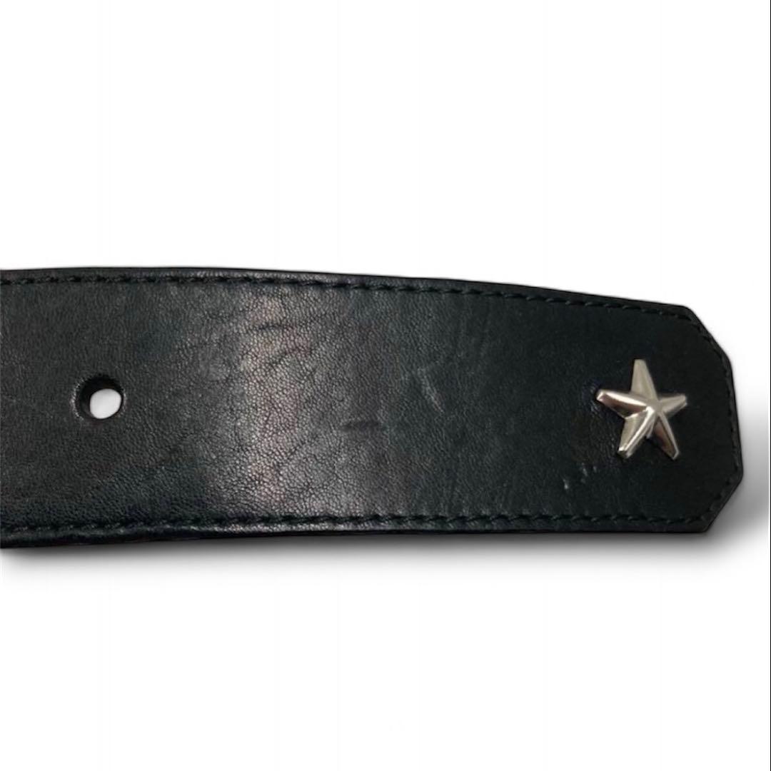 【美品/最高級】JIMMY CHOO ベルト スタースタッズ レザー 本革
