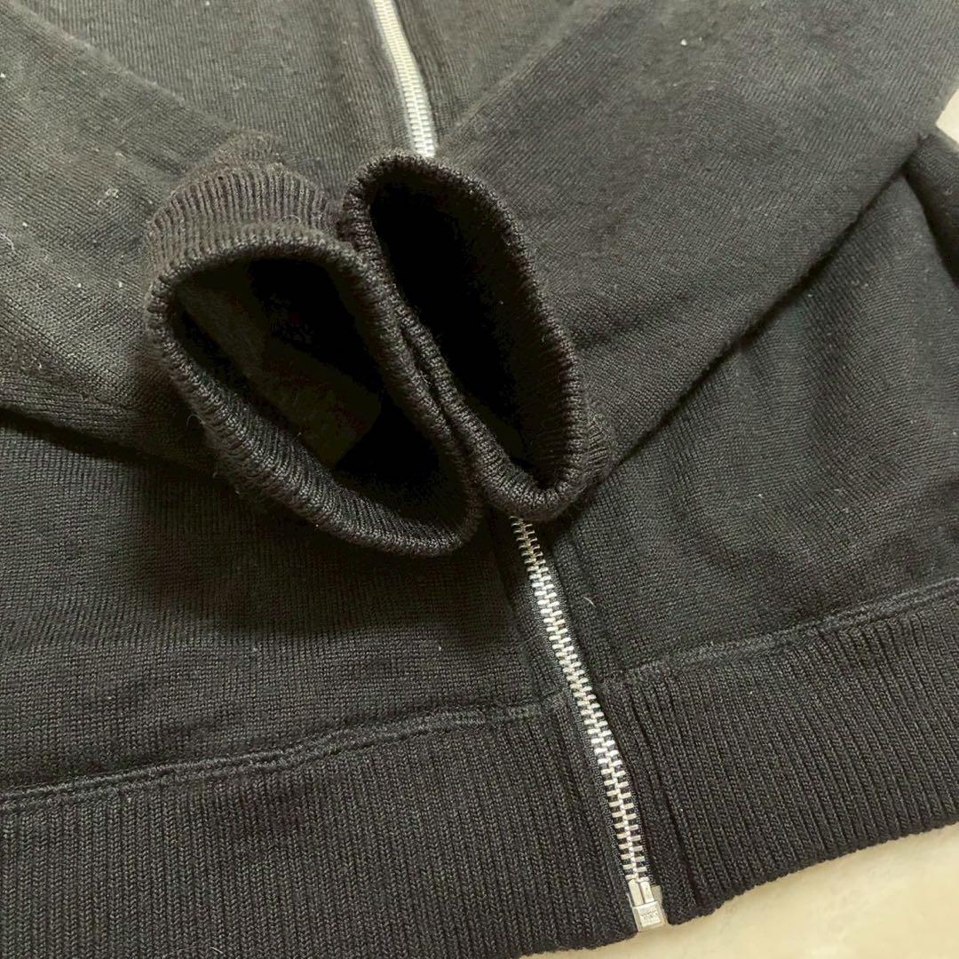 BURBERRY BLACK LABEL ドライバーズニット　ジャケット　黒　3