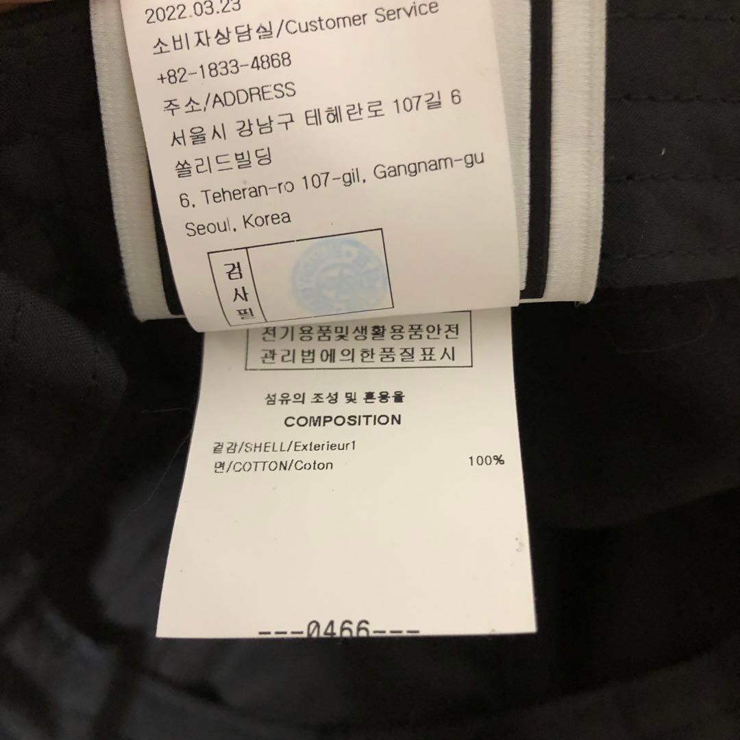 新品同様❗️wooyongmi ウーヨンミ WYM ロゴ ボールキャップ 黒