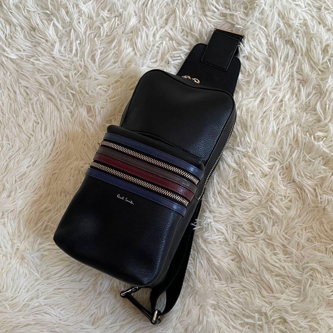 Paul Smith ポールスミス ボディバッグ ショルダー マルチストライプ