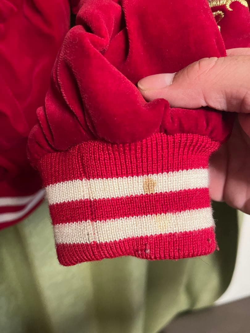 スカジャン Lサイズ　クローズ坊屋春道　当時物ベロア