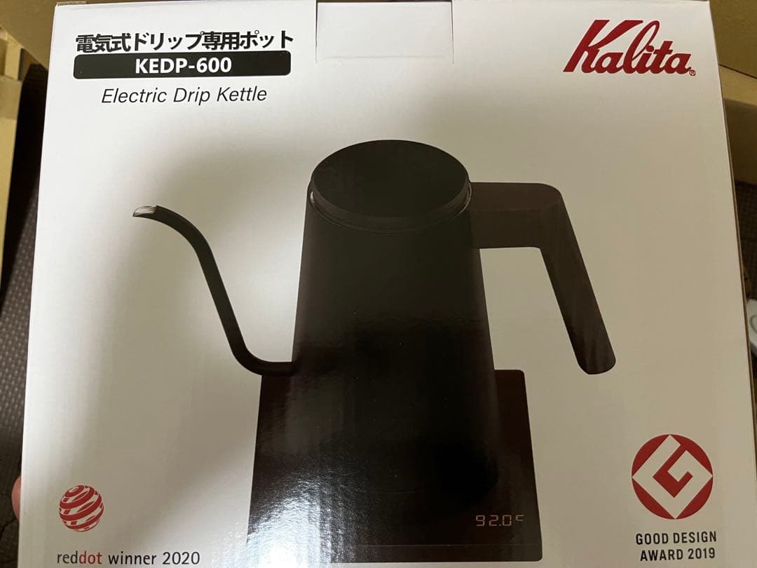カリタ Kalita 600ml ブラック KEDP-600 JP 電気ケトル
