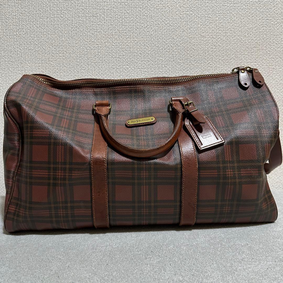 り*く様 大容量 2way ショルダー付✨ラルフローレン　ボストンバッグ　レッド