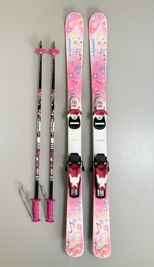 KAZAMA ジュニアスキーセット　板116cm／ブーツ22cm