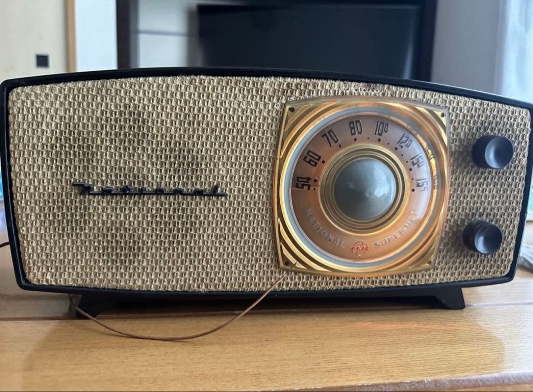 ナショナル　昭和レトロ真空管ラジオ　DX-370 ５球真空管ラジオ１９５４年発売