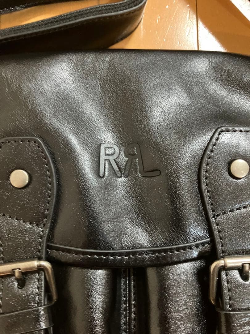 ⭐️新品⭐️ダブルアールエル　ショルダーバッグ　ブラック　ビンテージ加工