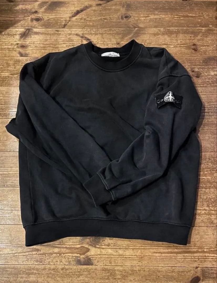 希少 90s 後期 stone  ブラック スウェット 白タグ