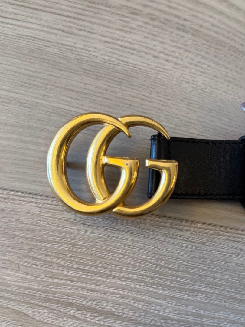 GUCCI ベルト　ダブルGバックル