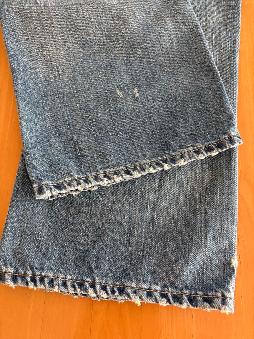 【1/31まで価格】 45R 再び ライ麦デニム クロスビー５　ハッチとお花刺繍