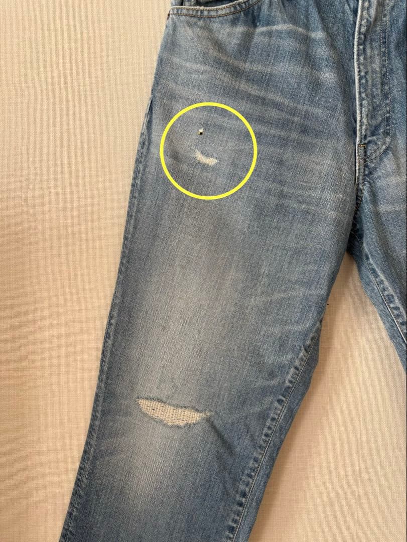 【1/31まで価格】 45R 再び ライ麦デニム クロスビー５　ハッチとお花刺繍