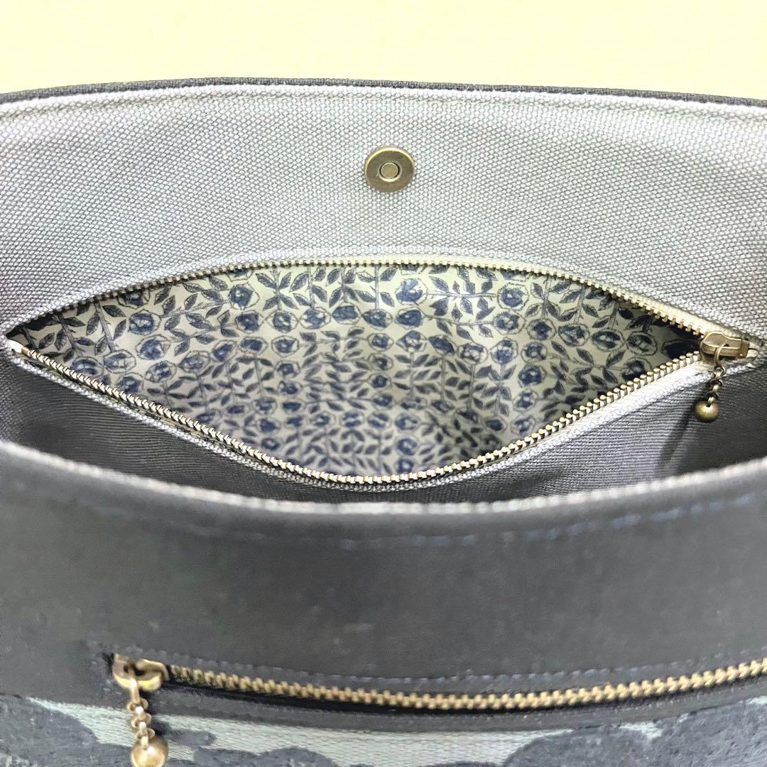 ミナペルホネン　ハンドメイド　ショルダーバッグ　smile flower