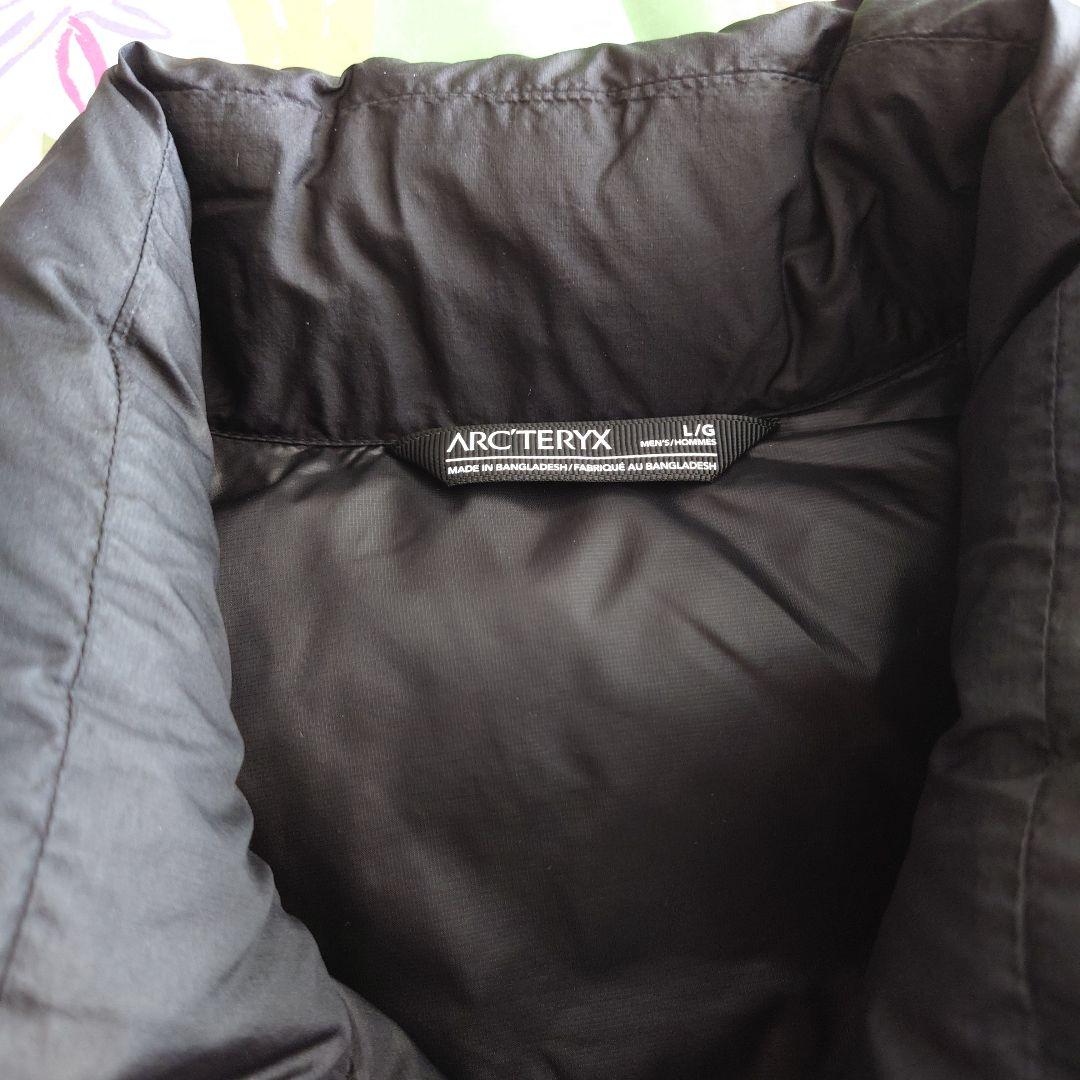 【美品】ARC'TERYX ブラック ダウンベスト L/G