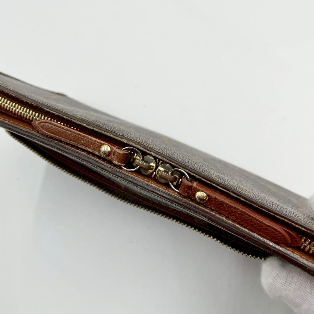 良品　ルイヴィトン　M66566 モノグラム　アンソリット　オーガナイザー　茶