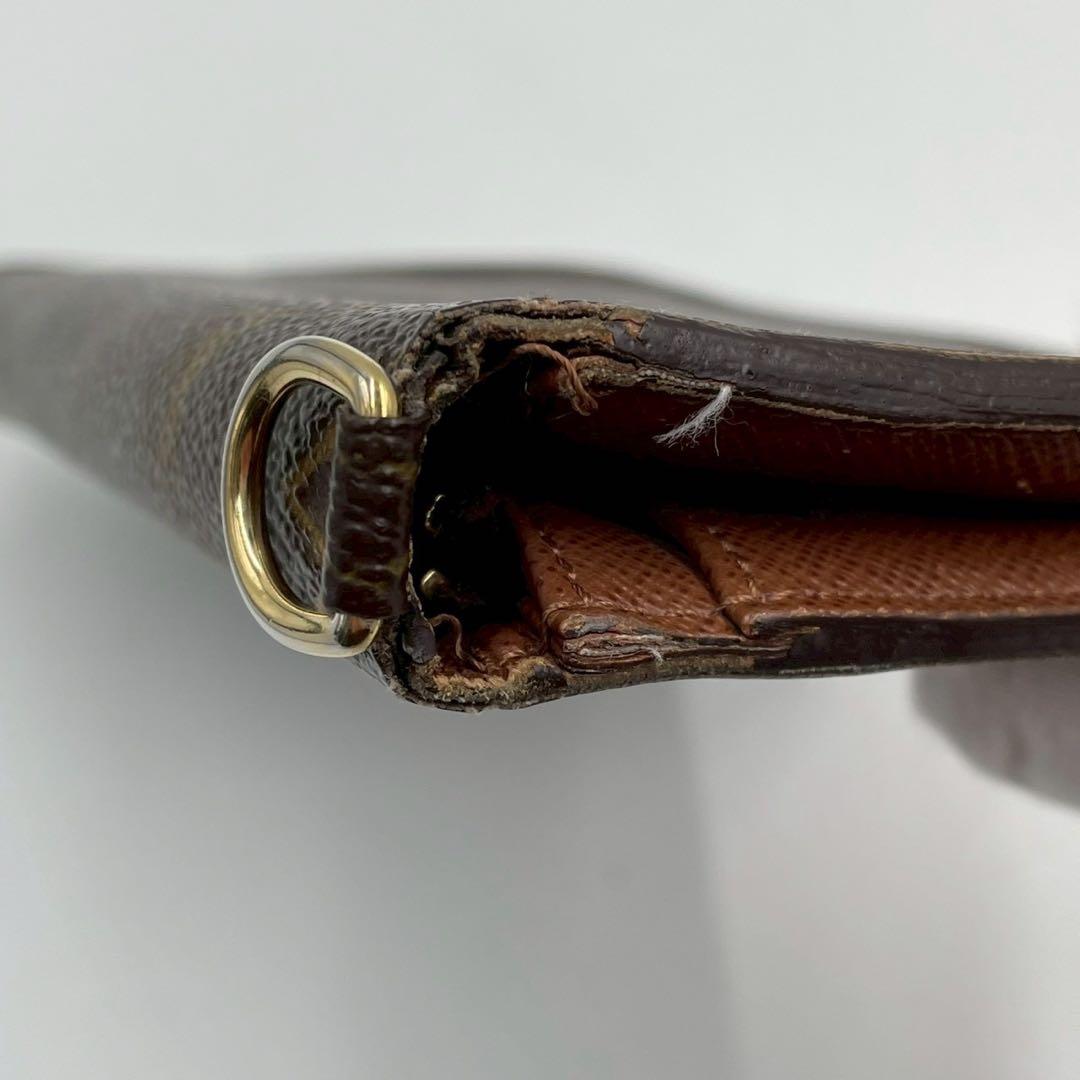 良品　ルイヴィトン　M66566 モノグラム　アンソリット　オーガナイザー　茶