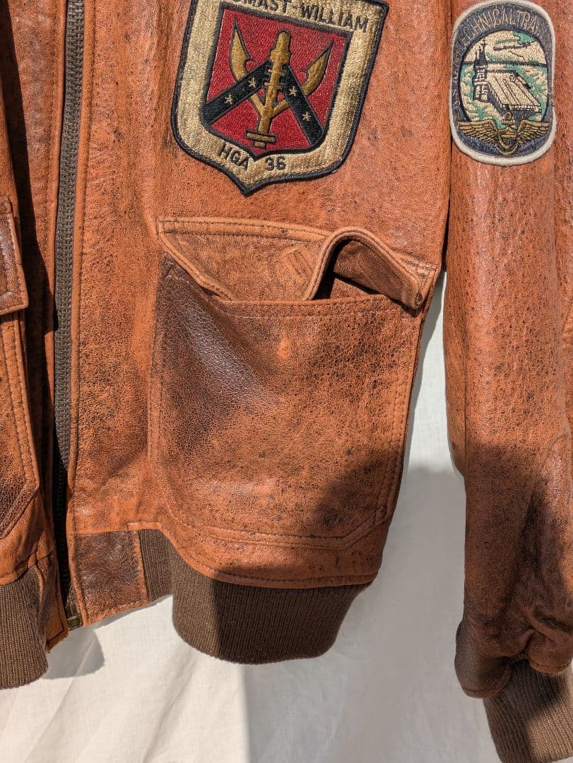 フライトジャケット　TYPE G-1 革ジャン　海軍　AVIREX