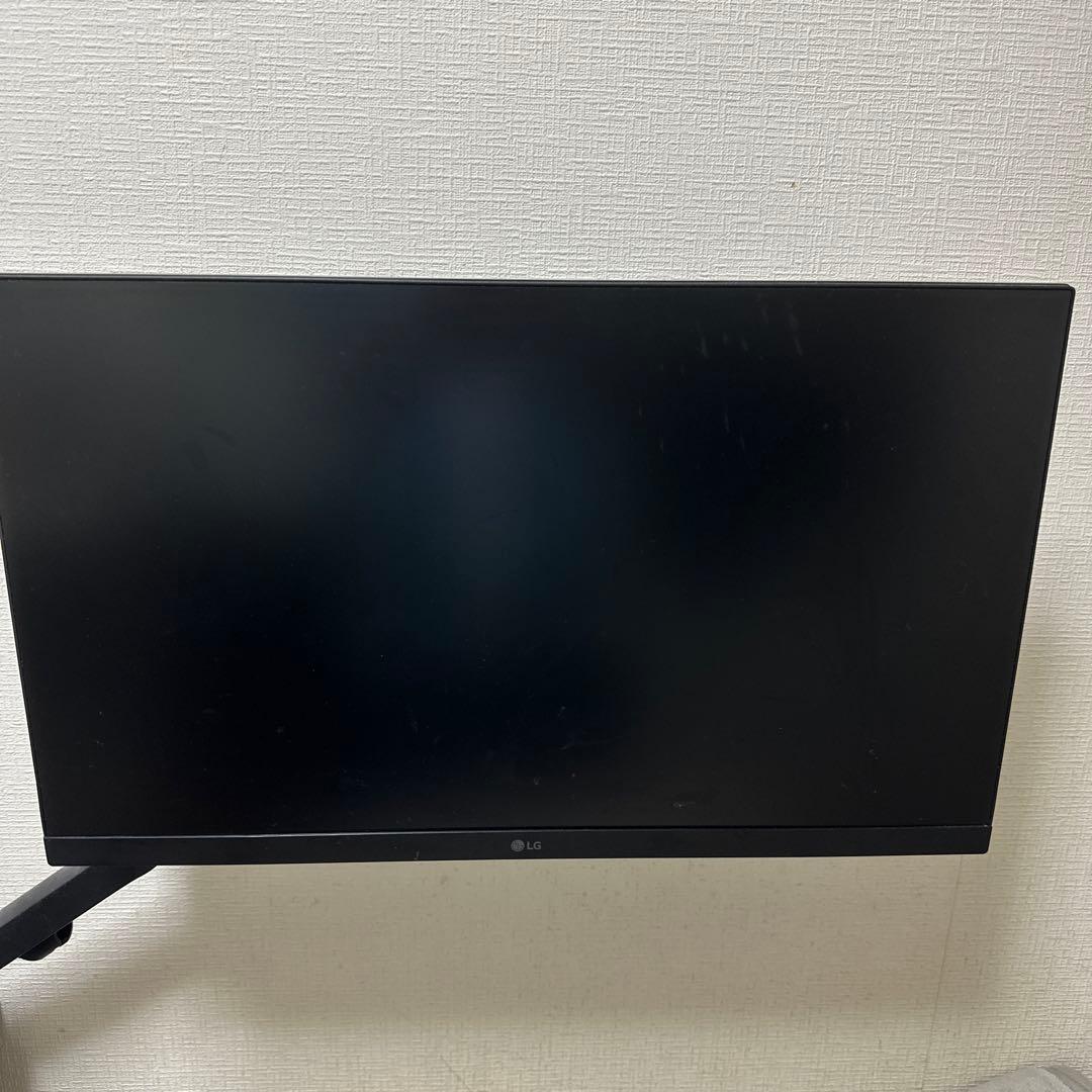 LG ゲーミングモニター　モニターアーム付き