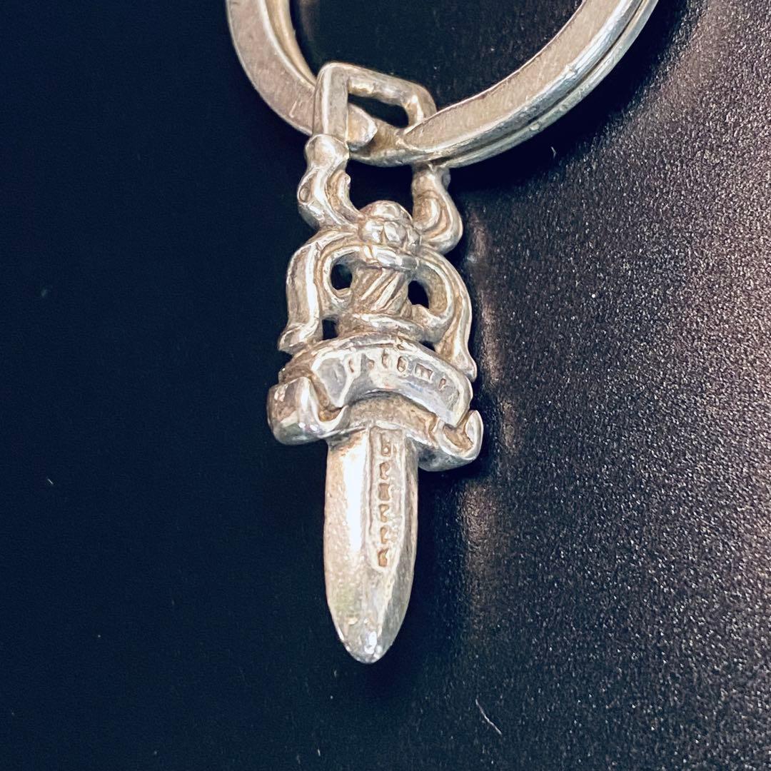 クロムハーツ キーリング ローリングストーンズ リップ&タン スプリットダガー