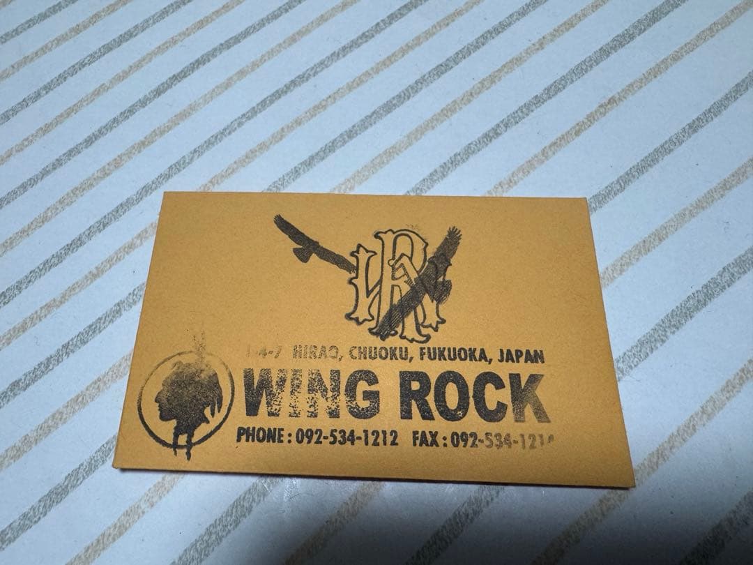 ウイングロック 金メタル 爪付 特大フェザー　チェーンセット　k18 sv925