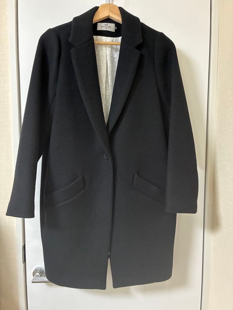 DEVASTEE【ディバステ】 チェスターコート　刺繍　レア　定価10万　黒