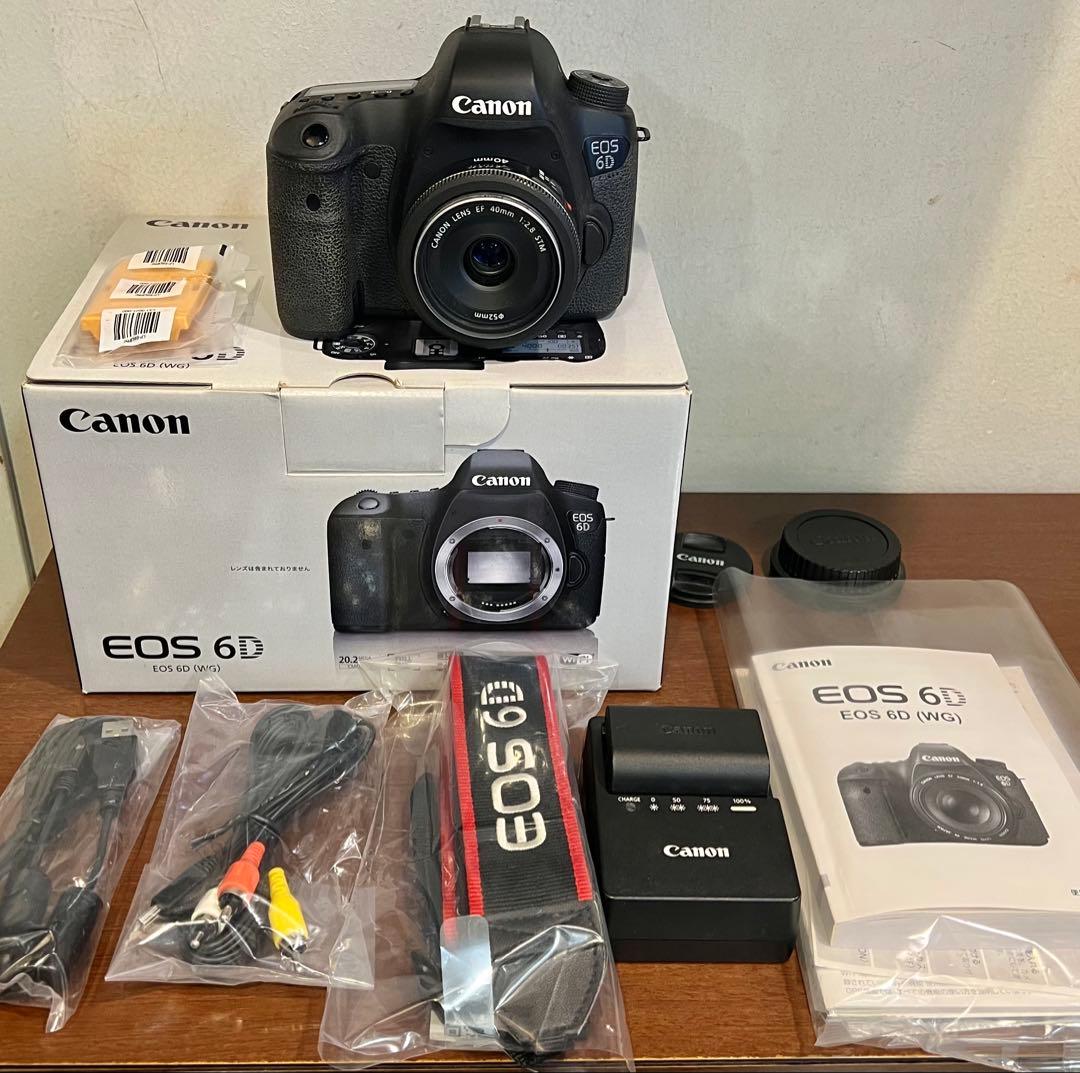 【美品】Canon EOS6D フルサイズ ＋ EF40mm 単焦点レンズセット