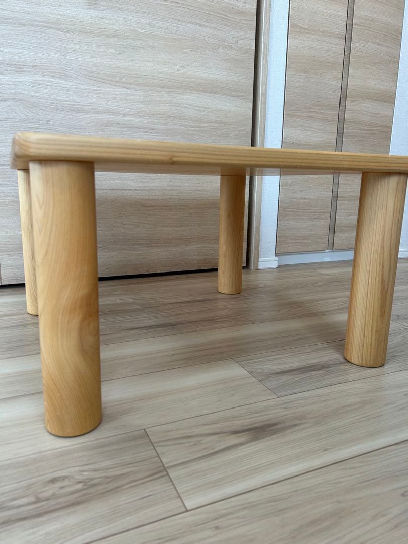 なかよしライブラリー 木製テーブル 正方形 国産ヒノキ(定価:47,300円)