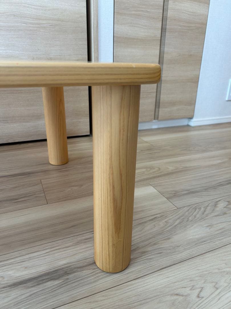 なかよしライブラリー 木製テーブル 正方形 国産ヒノキ(定価:47,300円)