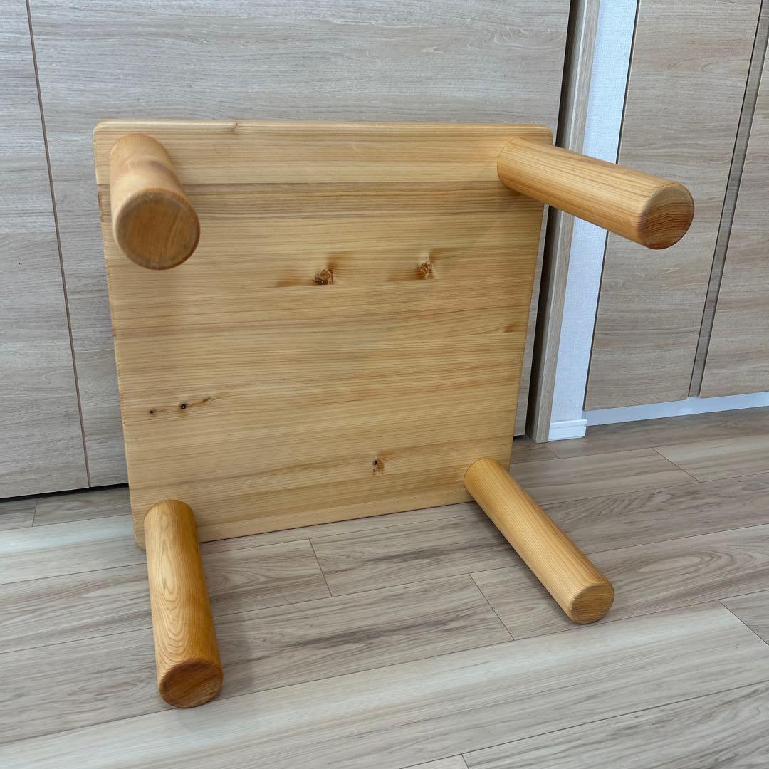 なかよしライブラリー 木製テーブル 正方形 国産ヒノキ(定価:47,300円)