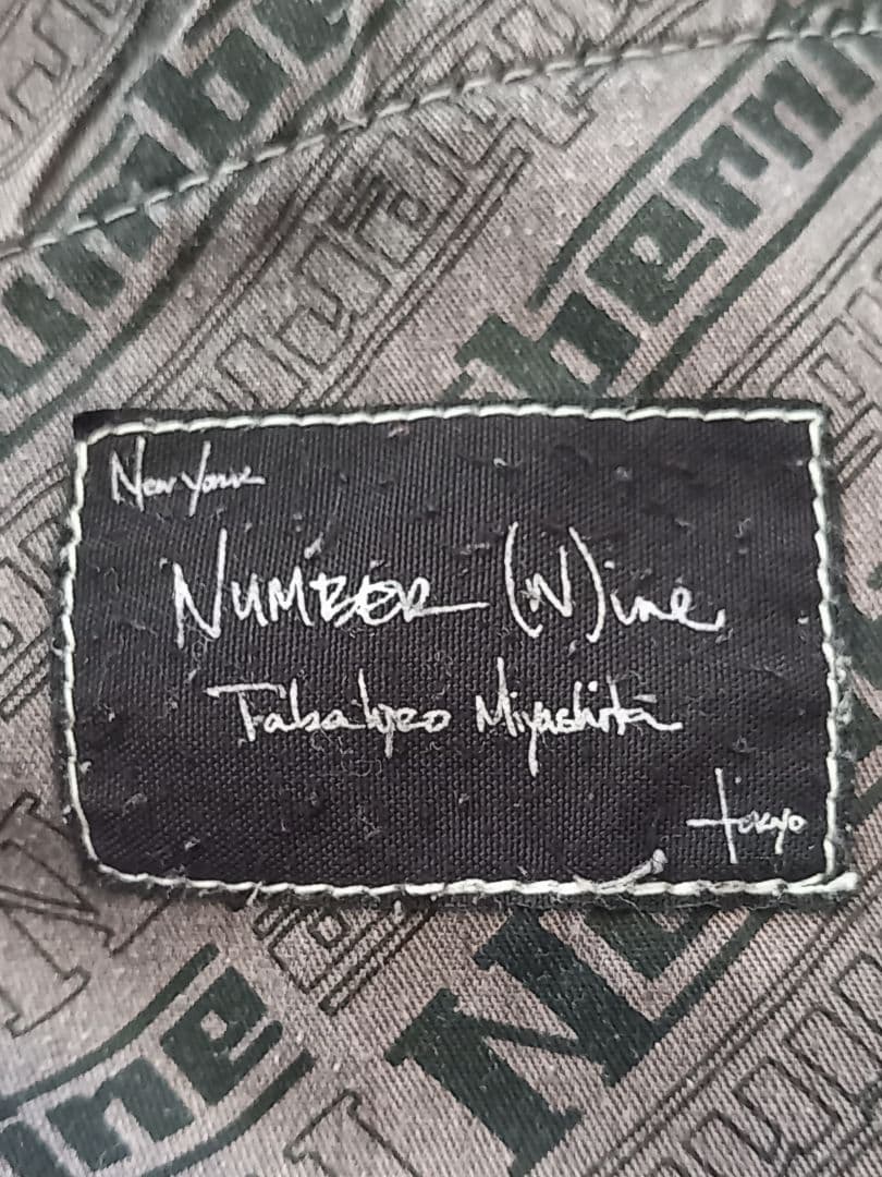 NUMBER (N)INE☆ハート涙レザーパッチ☆ブラックデニム☆スキニー☆１