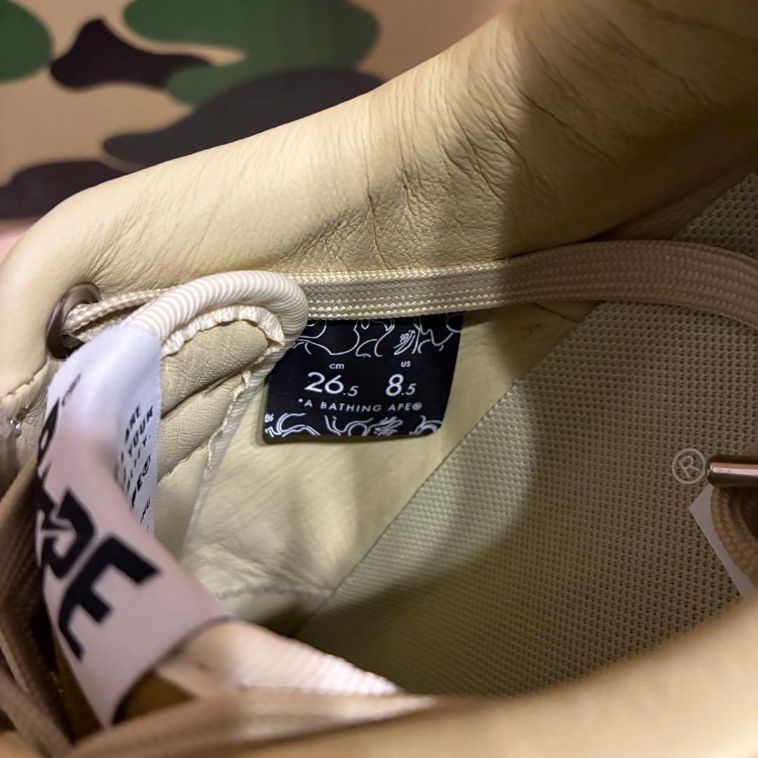 【新品未使用】BAPESTA #3 ベージュ26.5cm ベイプ